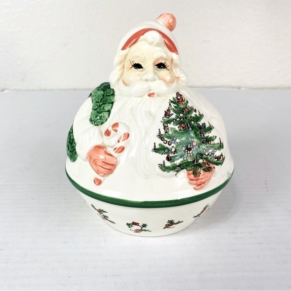 Vintage Department 56 Jolly Old Saint Nicholas Musical Hand Painted Santa - Picture 1 of 8